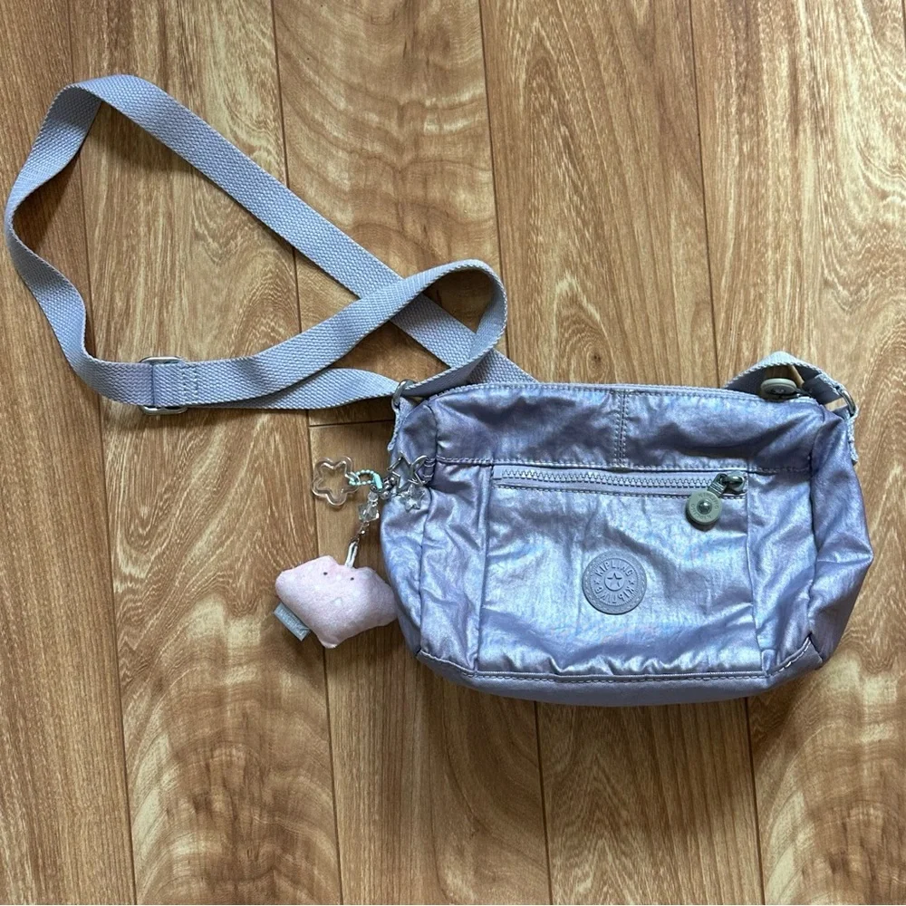 Metallic Purple Kipling bag - Picture 2 of 7